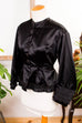 viktorianisches Oberteil Seide Frau Gothic S 36-38 schwarz Special viktorianisch vor 1920 vintageberlin.de