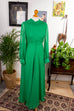Chiffon Abendkleid grün Default Title 60er 70er Abendmode Boho Frau Gothic grün Hippie real-boho S 36-38 Schlager Special vintageberlin.de