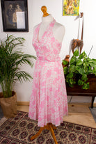 Disco Neckholder Sommerkleid rosa