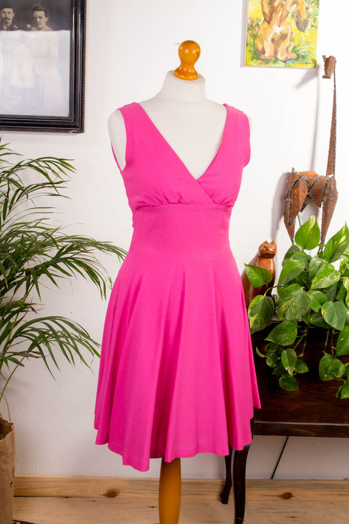 Tanzkleid pink Glitzer Default Title 60er 70er Abendmode Frau Petticoat pink real-rockabilly Rockabilly rosa S 36-38 Special XS 32-34 vintageberlin.de