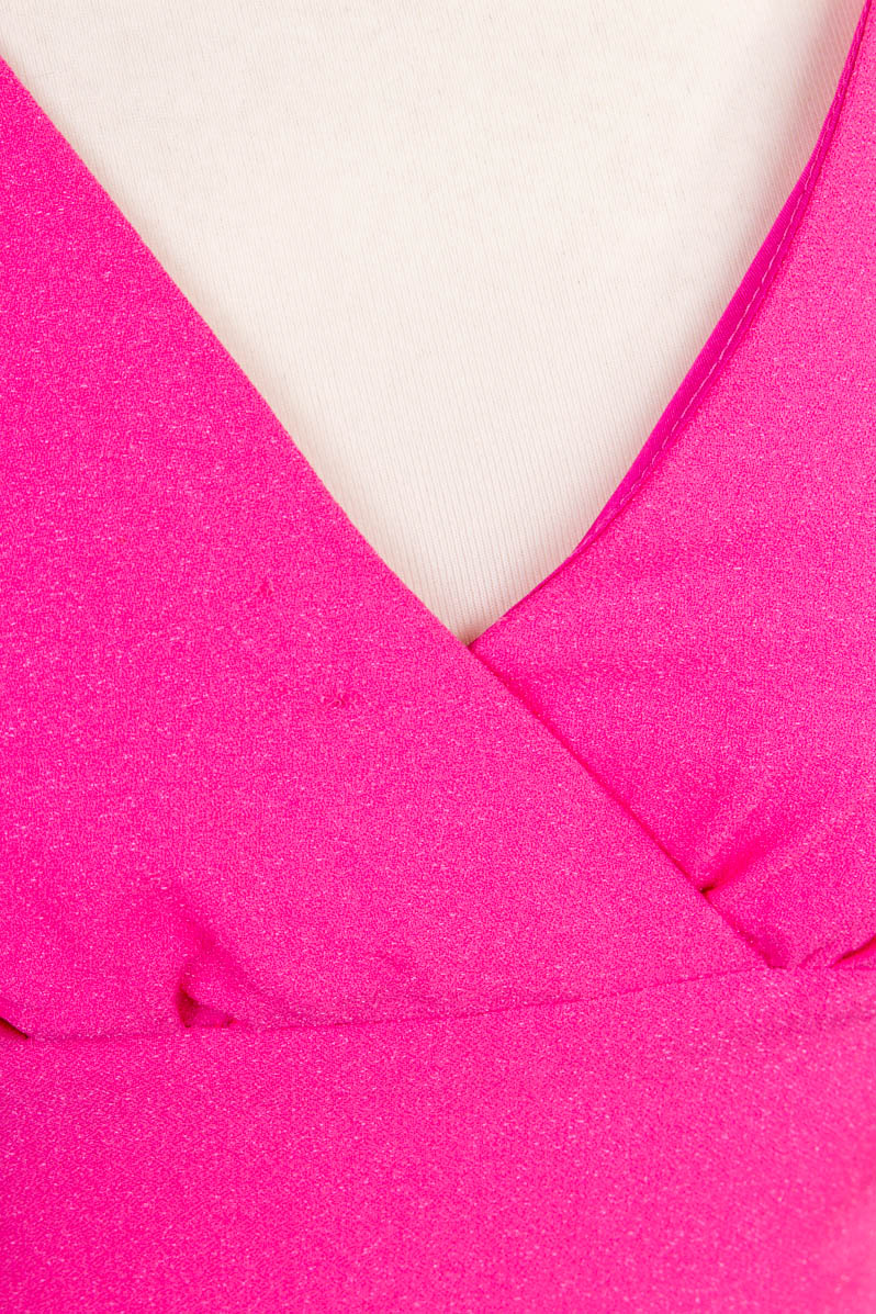 Tanzkleid pink Glitzer