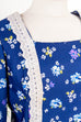 Maxikleid blau Blumen