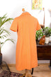 Vintage Schlagerkleid orange 60er 70er DDR Disco Frau L 44-46 orange Schlager vintageberlin.de