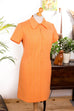 Vintage Schlagerkleid orange
