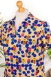 Disco Kleid bunte Punkte 60er 70er bunt Disco Frau L 44-46 real-disco Schlager vintageberlin.de