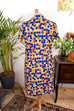 Disco Kleid bunte Punkte 60er 70er bunt Disco Frau L 44-46 real-disco Schlager vintageberlin.de