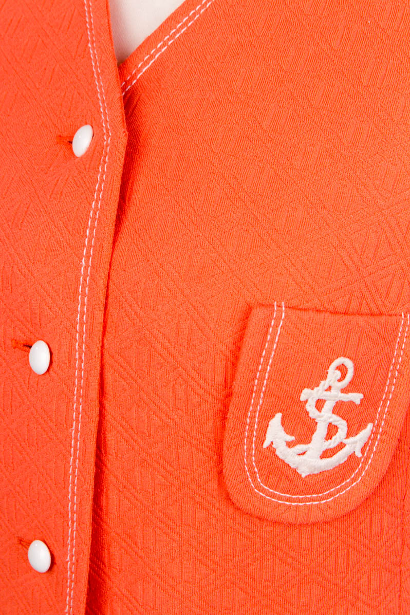 Minikleid orange maritim