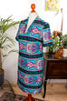 Vintage Disco Kleid bunt 60er 70er bunt Disco Frau M 40-42 real-disco Schlager Special vintageberlin.de