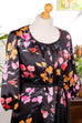 Hippie Maxikleid schwarz bunt