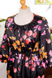 Hippie Maxikleid schwarz bunt