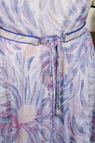 Sommerkleid flieder Stehkragen