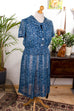 50s Kostüm blau 2tlg