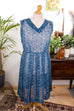 50s Kostüm blau 2tlg