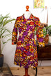 Flower Power Disco Kleid bunt Default Title 60er 70er bunt Disco Frau M 40-42 real-disco Schlager Special vintageberlin.de