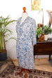 40er Jahre Kleid hellblau