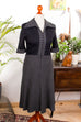 70s Strick Winterkleid 70er Frau Gothic M 40-42 Rockabilly Schlager schwarz Special vintageberlin.de