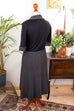 70s Strick Winterkleid 70er Frau Gothic M 40-42 Rockabilly Schlager schwarz Special vintageberlin.de