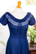Hippie Nostalgiekleid blau