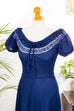 Hippie Nostalgiekleid blau
