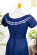Hippie Nostalgiekleid blau