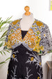Hippie Maxikleid schwarz bunt 70er Abendmode Boho bunt Disco Frau Hippie L 44-46 real-boho Schlager schwarz Special vintageberlin.de