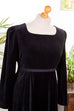 Gothic Samtkleid schwarz