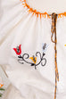 Hippiebluse weiß bestickt 60er 70er Boho bunt Disco Frau Hippie M 40-42 real-boho Schlager Special weiß vintageberlin.de