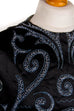 Art Deco Top schwarz bestickt 20er 30er Abendmode Boho Charleston Flapper&Charleston Frau Gothic M 40-42 S 36-38 schwarz Special vintageberlin.de