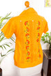 Vintage Bluse orange bestickt 60er 70er Disco Frau Hippie M 40-42 orange real-boho real-disco real-rockabilly real-schlager Rockabilly S 36-38 Schlager Special vintageberlin.de