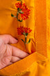 Vintage Bluse orange bestickt