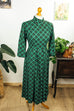 40er Jahre Kleid grün kariert Default Title 40er Frau grün M 40-42 real-rockabilly Rockabilly Special vintageberlin.de