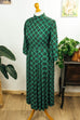 40er Jahre Kleid grün kariert