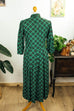 40er Jahre Kleid grün kariert