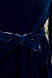festliches Samtkleid blau 50er Abendmode blau Frau M 40-42 real-rockabilly Rockabilly Special vintageberlin.de