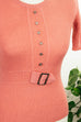 Vintage Stretch Stricktop rosa 60er 70er Disco Frau M 40-42 real-disco Rockabilly rosa S 36-38 Schlager vintageberlin.de