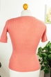 Vintage Stretch Stricktop rosa 60er 70er Disco Frau M 40-42 real-disco Rockabilly rosa S 36-38 Schlager vintageberlin.de