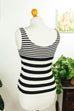 Vintage Stretch Pullunder schwarz weiß