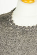 Vintage Stricktop silber Glitzer 60er 70er Disco Frau M 40-42 real-disco Rockabilly Schlager silber vintageberlin.de