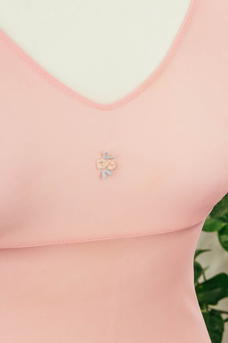Nylon Unterkleid rosa