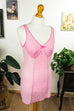 Perlon Unterkleid rosa-lila Spitze