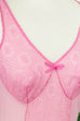 Perlon Unterkleid rosa-lila Spitze