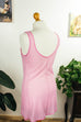 Perlon Unterkleid rosa-lila Spitze