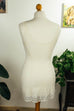 sexy Unterkleid weiß Spitze 70er Frau Rockabilly Schlager weiß XS 32-34 vintageberlin.de