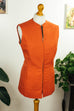 Vintage Wollweste Top orange Default Title 60er 70er Disco Frau M 40-42 orange Schlager vintageberlin.de