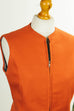 Vintage Wollweste Top orange 60er 70er Disco Frau M 40-42 orange Schlager vintageberlin.de