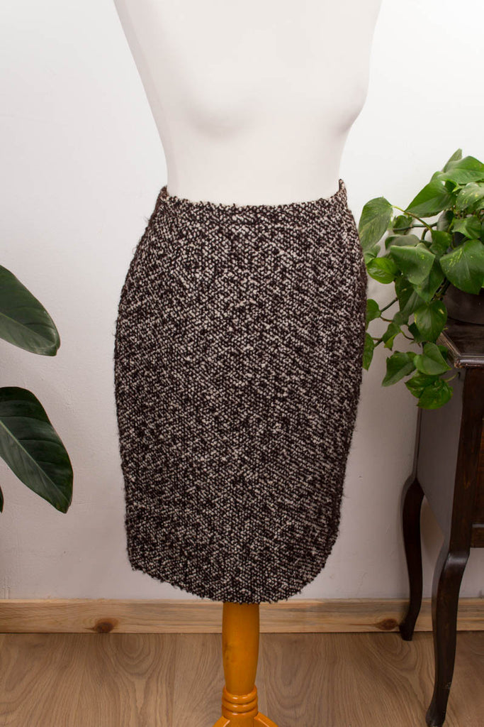 Vintage Wollrock schmal grau Default Title 60er Frau grau Rockabilly S 36-38 Sekretärin Special vintageberlin.de