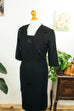 Vintage Abendkleid schwarz + Perlen Default Title 50er 60er Abendmode Frau M 40-42 Rockabilly schwarz Special vintageberlin.de