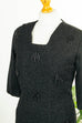Vintage Abendkleid schwarz + Perlen 50er 60er Abendmode Frau M 40-42 Rockabilly schwarz Special vintageberlin.de