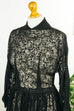 50er Jahre Spitzenkleid schwarz 40er 50er Abendmode Frau Rockabilly S 36-38 schwarz Special vintageberlin.de