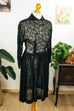 50er Jahre Spitzenkleid schwarz 40er 50er Abendmode Frau Rockabilly S 36-38 schwarz Special vintageberlin.de